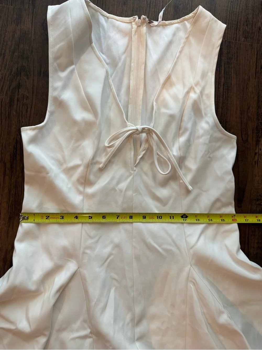 NWT Free People Jace Ivory Tie-Front Short Romper Dress XS-S (see measurements)